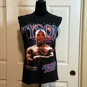 Iron Mike Black Graphic Men's Sleeveless Tee